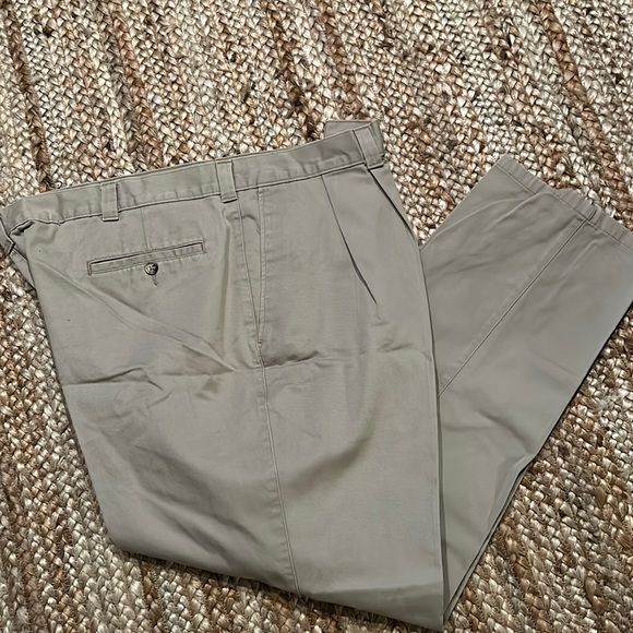 Pants Mens Pleated Khaki Pants 4632 Euc 10 Cotton Poshmark
